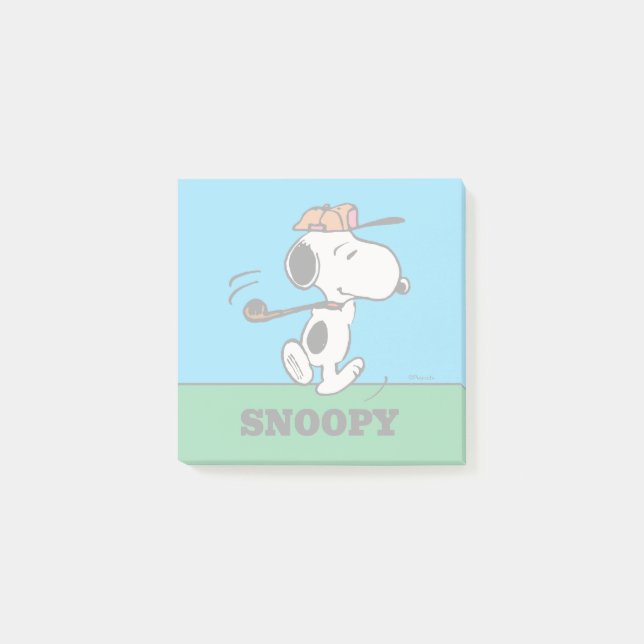 Notas Post-it® Cacahuetes | Snoopy Golf (Anverso)