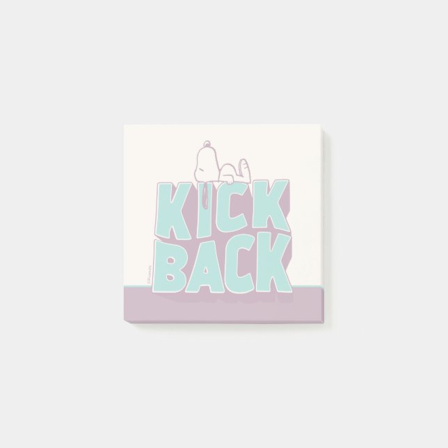 Notas Post-it® Cacahuetes | Snoopy Kickback (Anverso)