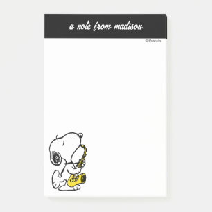 Notas Post-it® Cacahuetes Snoopy Saxophone Player