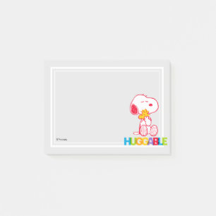 Notas Post-it® Cacahuetes Snoopy & Woodstock Huggable