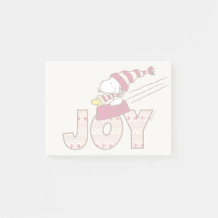 Notas Post-it® Cacahuetes   Snoopy & Woodstock Joy Sled Ride