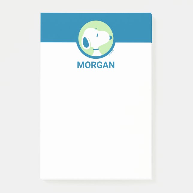 Notas Post-it® Cacahuetes | Sueños de Deco Azul Snoopy | Añadir s (Anverso)