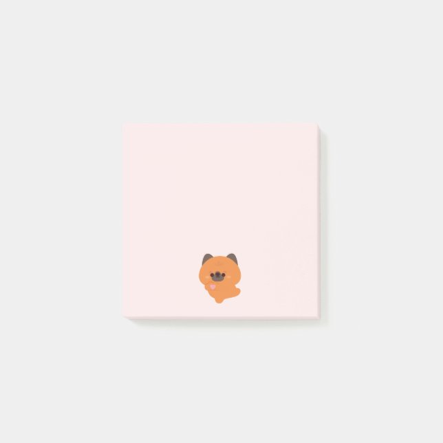 Notas Post-it® Cachorro de pastor alemán adorable de amor (Anverso)