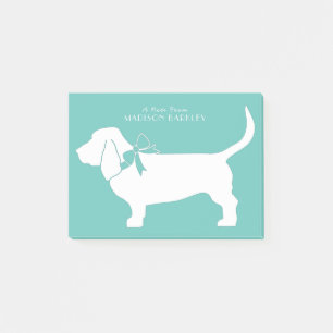 Notas Post-it® Cachorro de perro de Basset