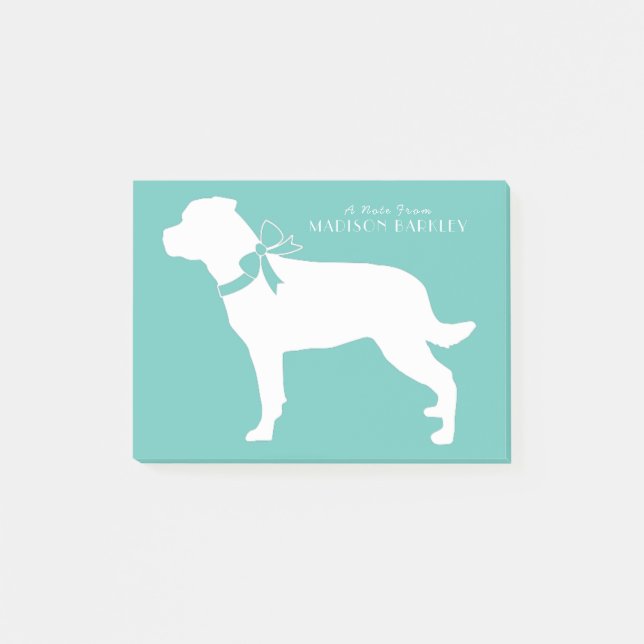 Notas Post-it® Cachorro de perro Rottweiler Rottie (Anverso)