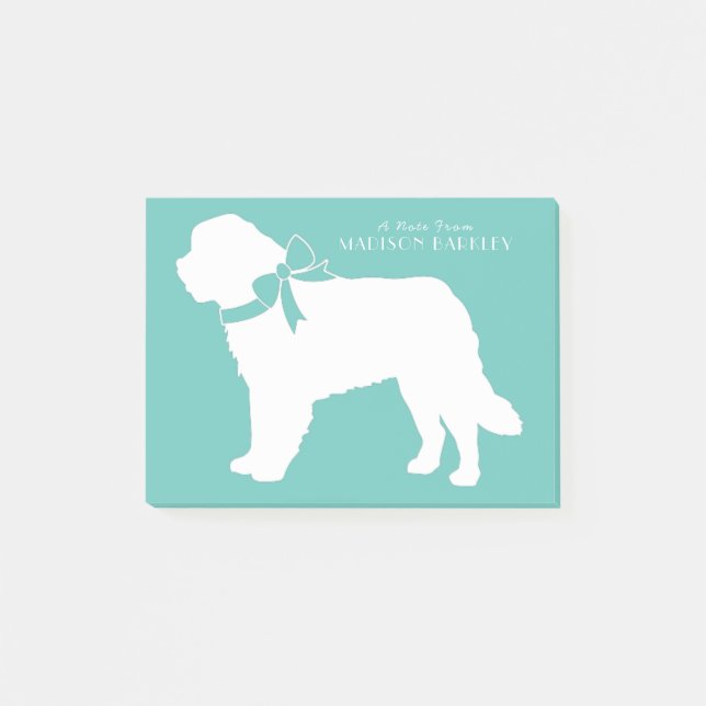 Notas Post-it® Cachorro de perro San Bernardo (Anverso)