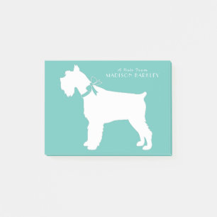 Notas Post-it® Cachorro de perro Schnauzer en miniatura