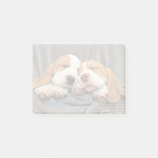 Notas Post-it® Cachorros soleados (Anverso)