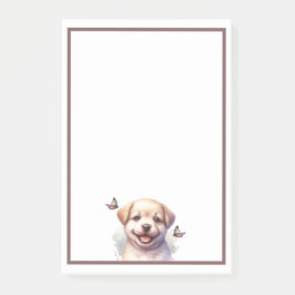 Notas Post-it® Cachorros y mariposas