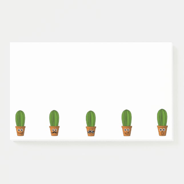 Notas Post-it® Cactus (Anverso)
