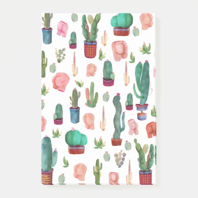 Notas Post-it® Cactus and Butts (Anverso)