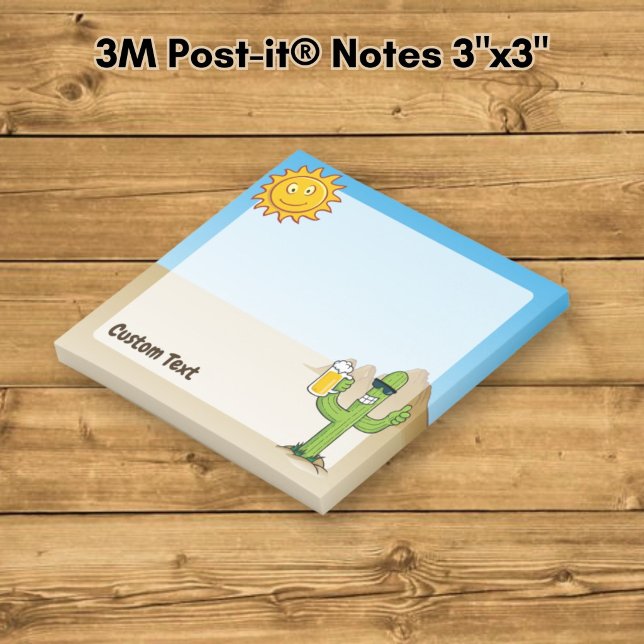 Notas Post-it® Cactus con cerveza (Subido por el creador)