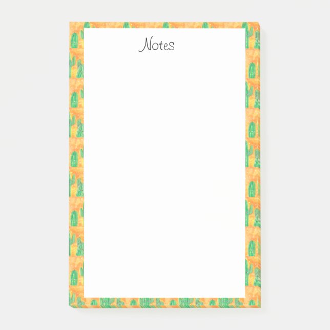 Notas Post-it® Cactus del desierto lindo (Anverso)
