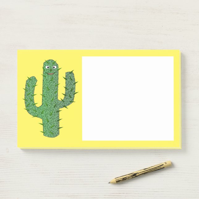 Notas Post-it® Cactus Happy Day of the Dead (En escritorio)