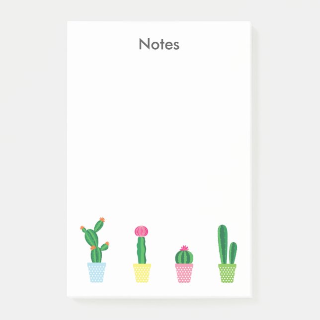 Notas Post-it® Cactus pusilánime (Anverso)