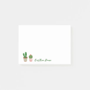 Notas Post-it® Cactus Succulum Nuestro Nuevo Hogar