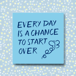 Notas Post-it® Cada Día es una Oportunidad para Empezar de Nuevo 