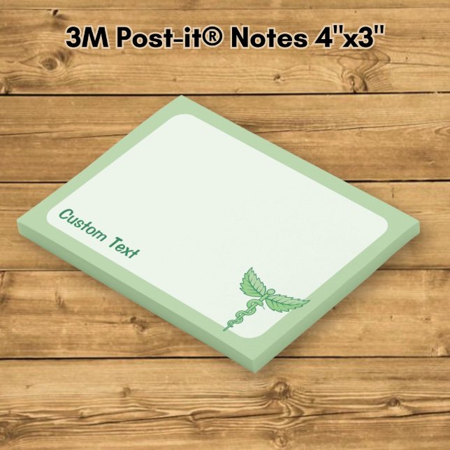 Notas Post-it® Caduceo con hojas (Subido por el creador)