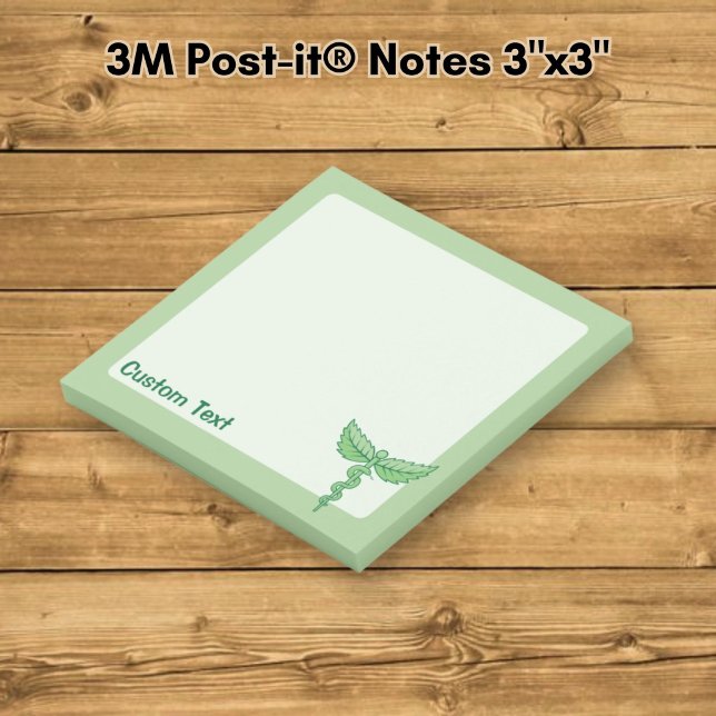Notas Post-it® Caduceo con hojas (Subido por el creador)