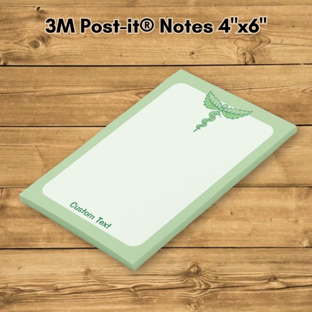Notas Post-it® Caduceo con hojas (Subido por el creador)