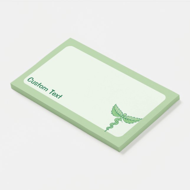 Notas Post-it® Caducto con hojas (En perspectiva)