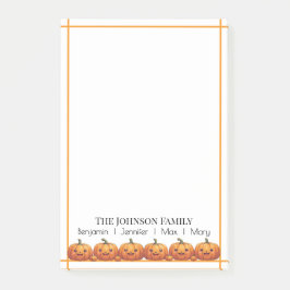 Notas Post-it® Cae la calabaza de Naranja suave