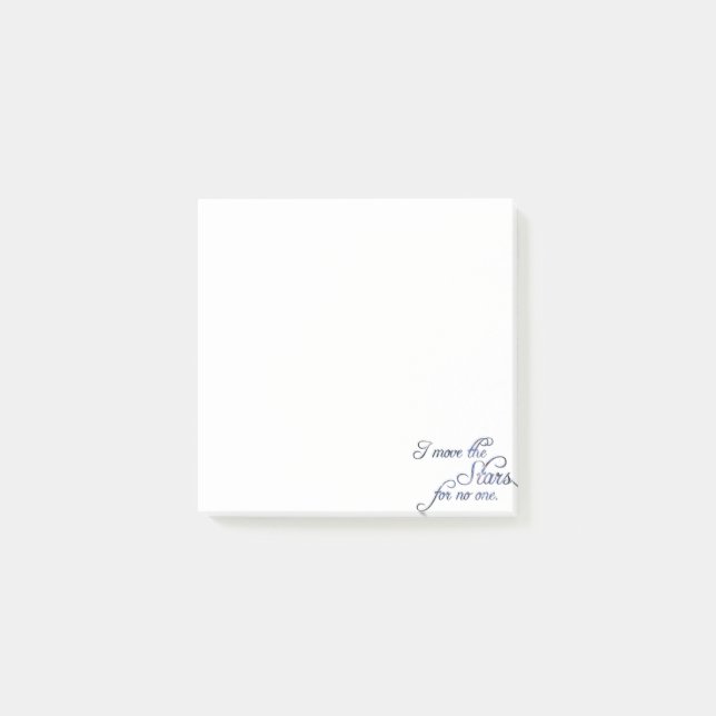 Notas Post-it® Caer Mueve Las Estrellas (Anverso)