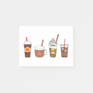 Notas Post-it® café capullo de calabaza especias otoño