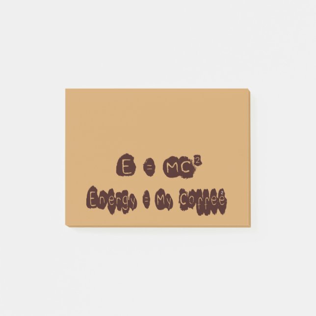 Notas Post-it® Café E=MC (Anverso)