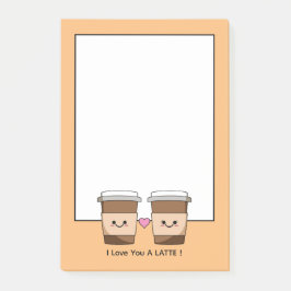 Notas Post-it® Café Love You Latte