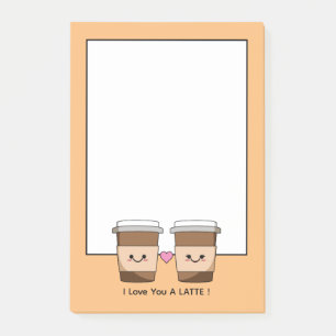 Notas Post-it® Café Love You Latte
