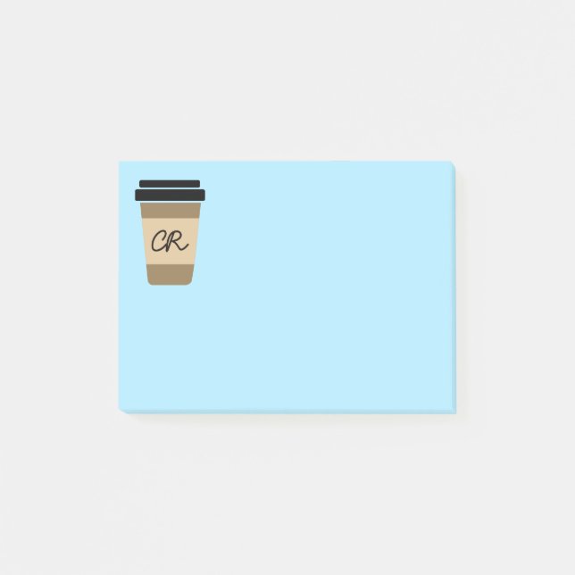 Notas Post-it® Café personalizado en marcha (Anverso)