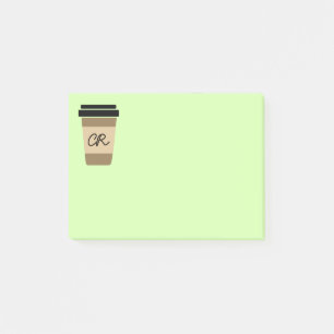 Notas Post-it® Café personalizado en marcha