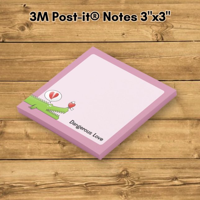 Notas Post-it® Caimán enamorado (Subido por el creador)