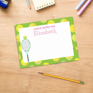 Notas Post-it® Caja de almuerzo personalizada para chicas de teni