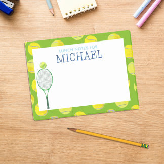 Notas Post-it® Caja de almuerzo personalizada para niños de tenis