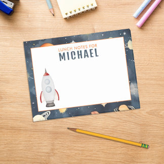 Notas Post-it® Caja de almuerzo personalizada Planetas del Espaci