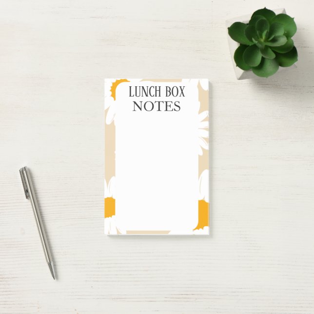 NOTAS POST-IT® CAJA DE ALMUERZO PERSONALIZADA SENCILLA MODERNA Y  (Oficina)