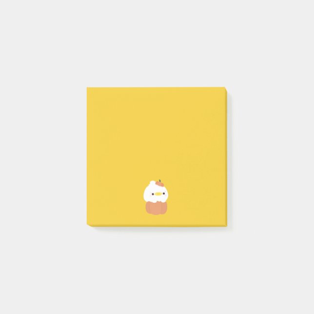 Notas Post-it® Calabaza de pato (Anverso)