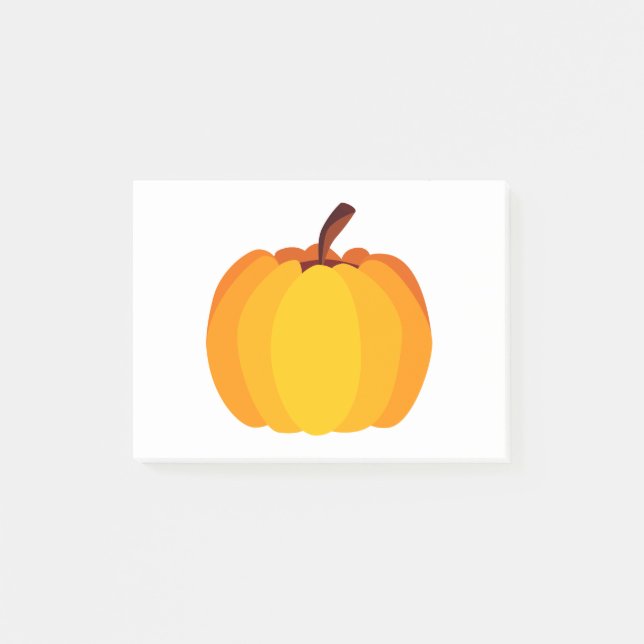 Notas Post-it® Calabaza naranja (Anverso)