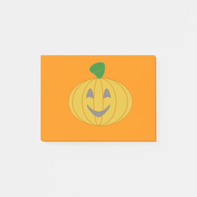 Notas Post-it® Calabaza naranja (Anverso)