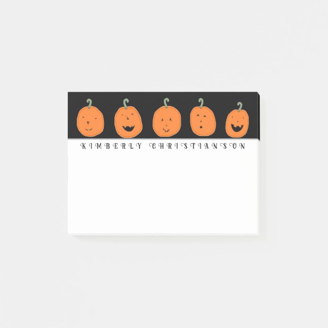 Notas Post-it® Calabazas de Halloween (Anverso)