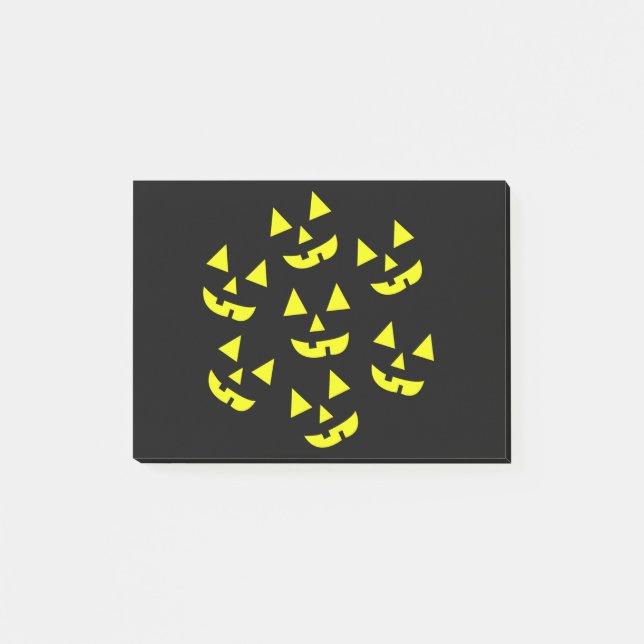 Notas Post-it® Calabazas de Halloween Jack O' Lantern (Anverso)