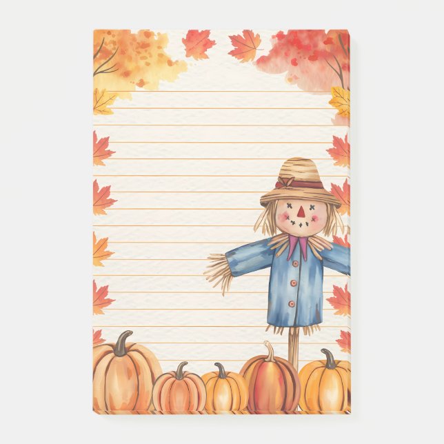 Notas Post-it® Calabazas y parches (Anverso)