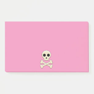 Notas Post-it® Calavera con huesos