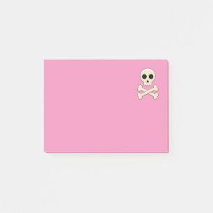Notas Post-it® Calavera con huesos