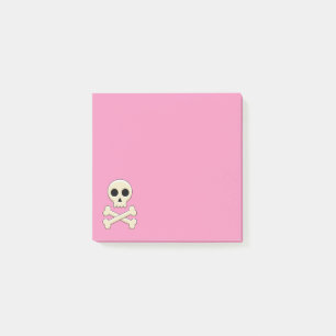 Notas Post-it® Calavera con huesos