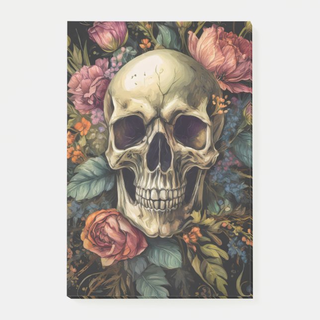 Notas Post-it® Calavera de Halloween (Anverso)