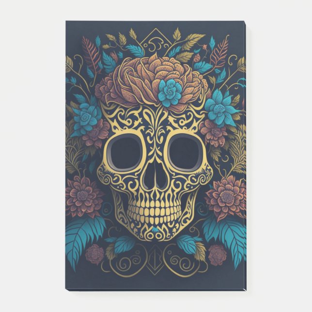 Notas Post-it® Calavera de Halloween (Anverso)