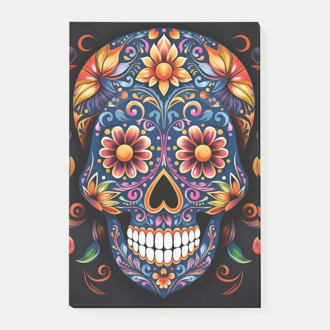 Notas Post-it® Calavera de Halloween (Anverso)